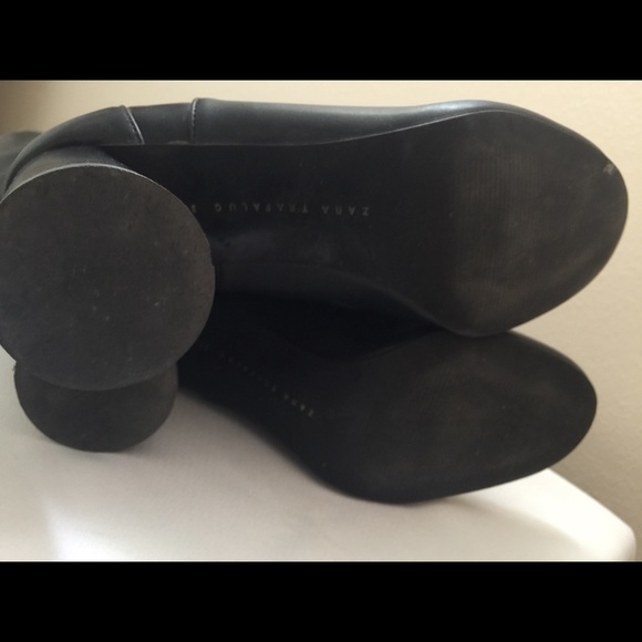 Black over the knee boots from zara - Picture 5 of 5